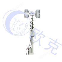 電動升降照明系統(tǒng)480瓦LED搶險救援探照燈云臺攝像機(jī)升降桅桿設(shè)備OK-DD05SJ-4LED