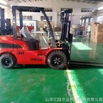 柴油四驅(qū)越野叉車(chē)3噸內(nèi)燃四輪升降起重機(jī) 貨物堆垛叉車(chē)