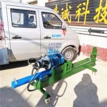 佳诚 电动液压树桩劈木机 卧式小型树疙瘩劈木机 原木劈柴机 ***高效多功能劈木机